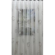 Stores Vorhang Kreise braun weiß transparent, 280...