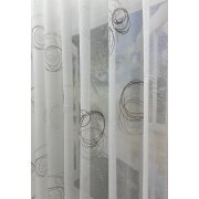 Stores Vorhang Kreise braun weiß transparent, 280...