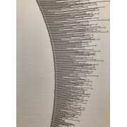 Schiebeelement Fläche Vorhang Gardine weiß grau Breite 60 cm, Maßanfertigung