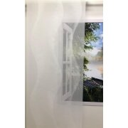 Schiebeelement Fläche Vorhang Gardine weiß Breite 60 cm, Maßanfertigung