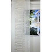 Flächenvorhang Schiebegardine Shirley beige, teiltransparent, Maßanfertigung