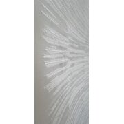 Flächenvorhang Schiebegardine Shirley weiß, teiltransparent, Maßanfertigung