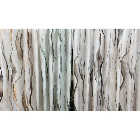 Dekostoff Vorhang Wellen, Farbe nach Wahl, blickdicht, Meterware