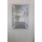 Stores Vorhang Leinenoptik creme Gitteroptik transparent, Meterware