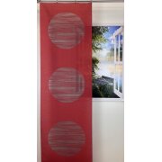 Flächenvorhang Schiebegardine Kreise rot grau...