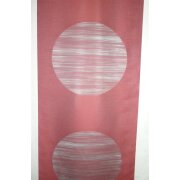 Flächenvorhang Schiebegardine Kreise rot grau teiltransparent, B=60 cm, Maßanfertigung