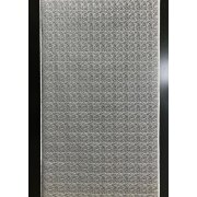 Schiebeelement Fläche Vorhang Gardine weiß bestickt Breite 60 cm, Maßanfertigung