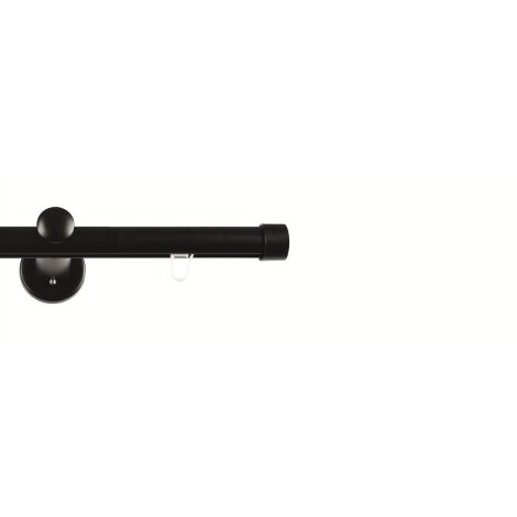 Endstück Kappe schwarz matt Gardinenstange Carrera Innenlauf 19 mm