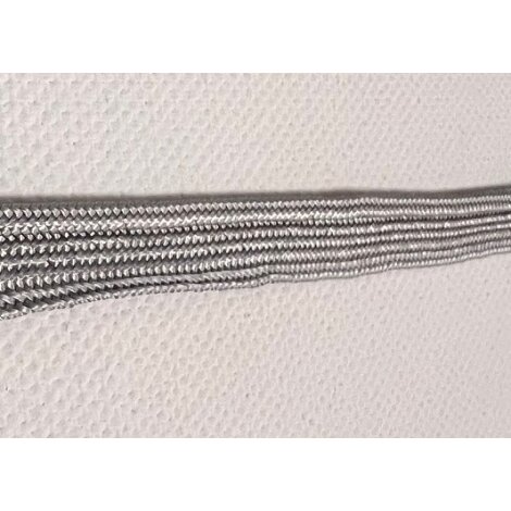 Paspelkordel Paspelband Kordel Band silber grau Breite 11 mm, Meterware