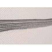 Paspelkordel Paspelband Kordel Band silber grau Breite 11...