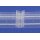 Gardinenband 1 Falte Stehfalte Faltenband 1:1,85 weiß transp. 50 mm, Meterware