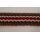 Webband Baumwolle 15 mm braun grün rot weiß, Meterware