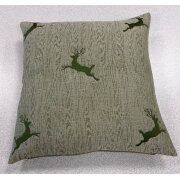 Landhaus Kissenhülle Kissen Bezug springender Hirsch...