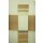 Deko Stoff Gardine Vorhang Sherley K&auml;stchen creme beige braun, Restst&uuml;ck 2,9 m