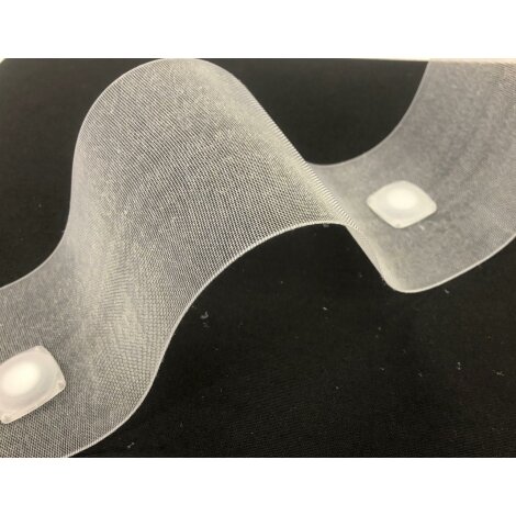 Verst&auml;rkungsband f&uuml;r &Ouml;sen Steifcretonne aufb&uuml;gelbar transparent 100 mm, Meterware