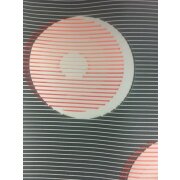 Fl&auml;chenvorhang Schiebegardine Lasercut, schwarz rot grau, teiltransparent, beidseitig verwendbar, Meterware