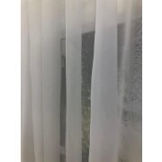 Stores Gardine Stoff Vorhang Voile einfarbig ohne Muster wei&szlig; transparent, Meterware