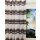 Dekostoff Gardine Vorhang Querstreifen lila wei&szlig; schwarz teiltransp. Restk 9,9 m