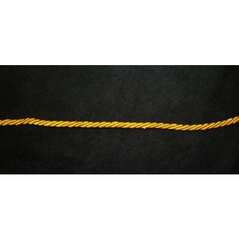 Kordel Schnur Flechtkordel 6 mm gelb sonnengelb, Restst&uuml;ck 4,5 m