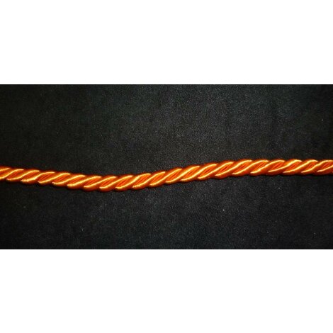Kordel Schnur Flechtkordel 6 mm orange, Restst&uuml;ck 7,0 m