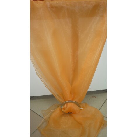 Stores Gardine Stoff Vorhang Organza lachs transparent, Meterware