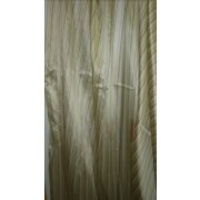 Stores Gardine Stoff Vorhang Streifen beige braun transparent, Restst&uuml;ck 5,5 m
