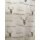 Landhaus Dekostoff Hirsch Schrift braun grau blickdicht, Reststück 1,15+1,60 m