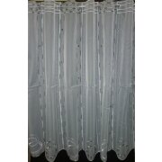 Pannaux Stoff Vorhang Scheibengardine Kreis wei&szlig; gr&uuml;n H 120 cm transparent, Restst&uuml;ck 1,45 m