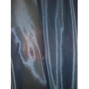 Deko-Stoff Vorhang hellblau uni transparent, Reststück 12,5  m