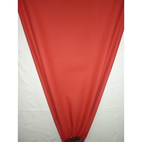 Deko Stoff Vorhang Panama rot uni blickdicht, Restst&uuml;ck 5,7 m