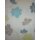 Dekostoff Gardine Vorhang Blumen natur braun blau gr&uuml;n blickd., Restst&uuml;ck 8,3 m