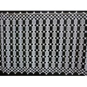 Pannaux Vorhang Scheibengardine Rauten creme H ca. 50 cm, Reststück 1,4 m