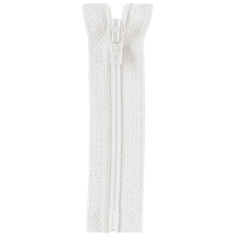 OPTI Marken-Reißverschluss 4801 weiß Kunststoff, nicht teilbar 60 cm