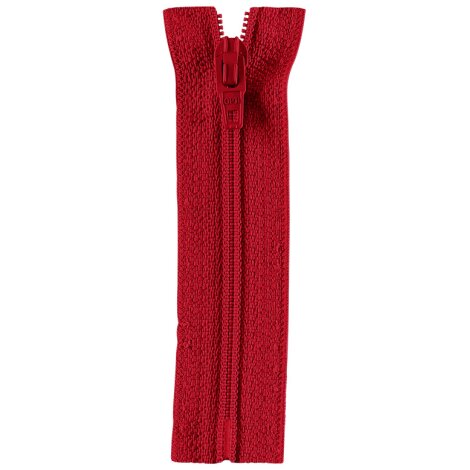 OPTI Marken-Reißverschluss 4801 rot Kunststoff, nicht teilbar 60 cm