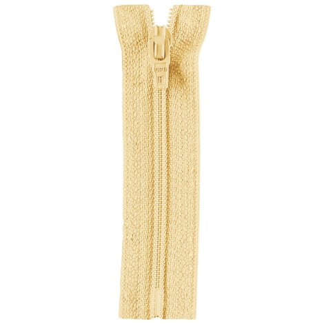 OPTI Marken-Reißverschluss 4801 hellgelb gelb Kunststoff, nicht teilbar 22 cm