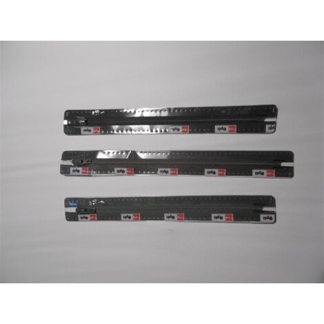 OPTI Marken-Reißverschluss 4801 grasgrün Kunststoff, nicht teilbar 18 cm