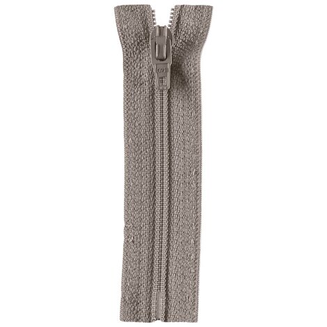 OPTI Marken-Reißverschluss 4801 grau Kunststoff, nicht teilbar 60 cm