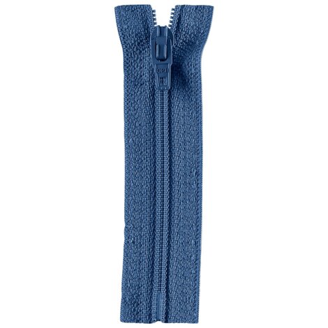 OPTI Marken-Rei&szlig;verschluss 4801 jeans blau Kunststoff, nicht teilbar