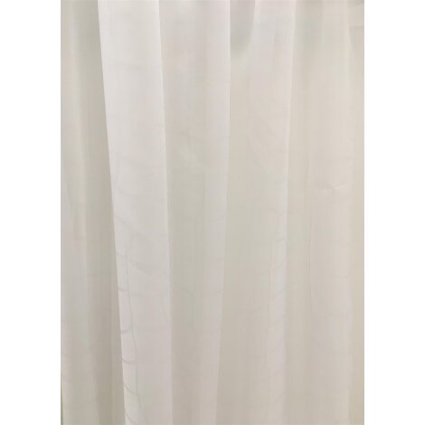 Stores Gardine Stoff Vorhang natur gemustert transparent, Reststück 5,8 m