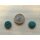 Kn&ouml;pfe Knopf Blusenknopf Hemdkn&ouml;pfe d=15 mm gr&uuml;n, 25 St&uuml;ck
