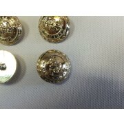 Kn&ouml;pfe Knopf Jackenknopf Mantelkn&ouml;pfe d=23 mm gold Marine, 10 St&uuml;ck