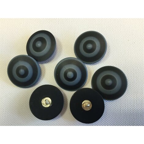 Kn&ouml;pfe Knopf Jackenknopf Mantelkn&ouml;pfe d=28 mm schwarz blau, 10 St&uuml;ck