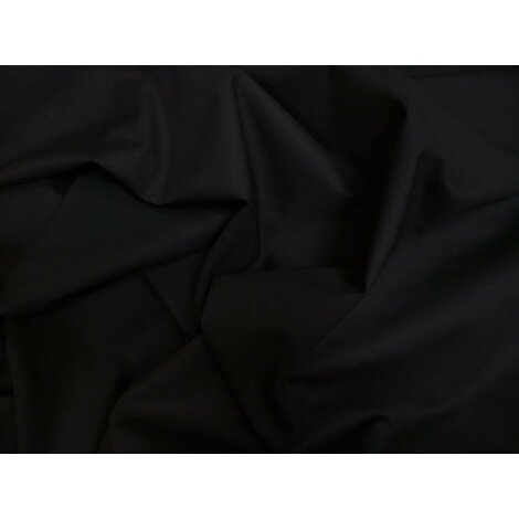 Baumwollstoff Fahnentuch Bastelstoff Baumwolle einfarbig schwarz, Meterware