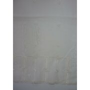 Raffrollo Vorhang Scheibengardine Raute creme H 170 cm, Meterware