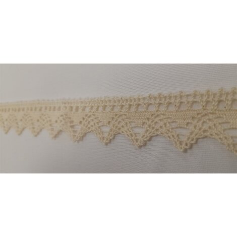 Häkelspitze Spitze Borte Landhaus beige creme Höhe 30 mm,...