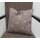 Landhaus Kissenhülle Kissen Bezug springender Hirsch Hauptfarbe braun mit Hirsch beige 50 x 50 cm