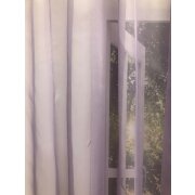 Dekostoff Gardine Vorhang flieder lila uni einfarbig transparent, Reststück 5,4 m