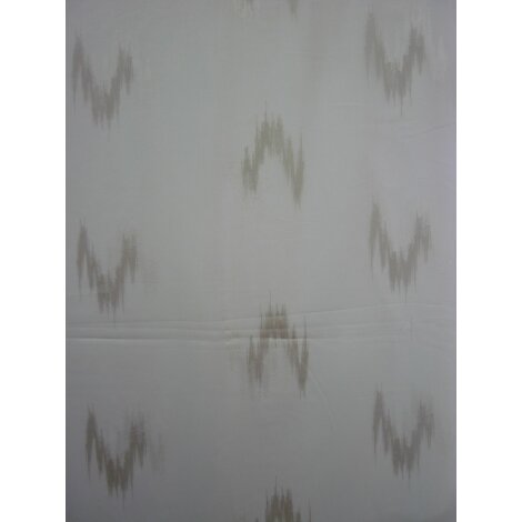 Stores Gardine Stoff Vorhang Sherley Muster rohwei&szlig; beige, Restst&uuml;ck 4,6 m