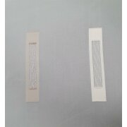 Stores Gardine Stoff Vorhang Streifen rohwei&szlig; beige silber transparent Meterware