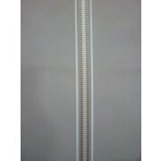 Stores Gardine Stoff Vorhang Streifen wei&szlig; taupe schlamm transparent Meterware